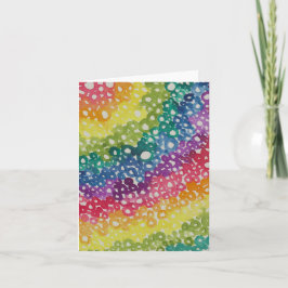 Cartão De Agradecimento Placa Círculos Arco-Íris