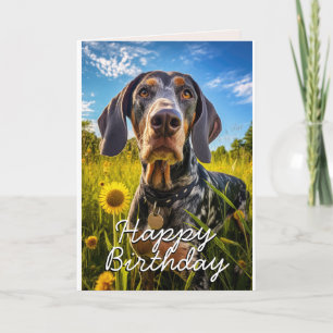 Cartão De Agradecimento Placa de aniversário do Conhound Bluetick Personal