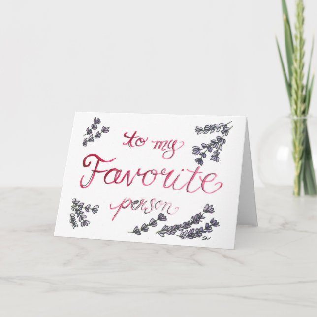 Cartão De Agradecimento Placa de Aquarela (Frente)