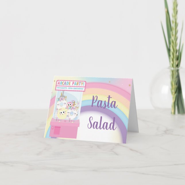 Cartão De Agradecimento Placa de Comida de Aniversário da Máquina de Vidro (Frente)