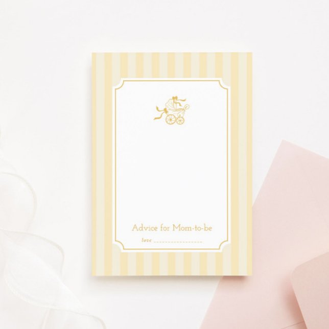 Cartão De Agradecimento Placa de conselho do carrinho de bebê de pré-disqu (Criador carregado)