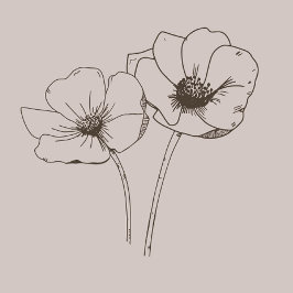 Cartão De Agradecimento Placa de Dia de as mães de Desenho de Linha Floral