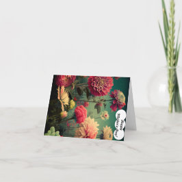 Cartão De Agradecimento Placa de Dia de as mães dobrada