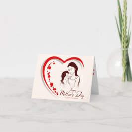 Cartão De Agradecimento placa de dia de as mães editável