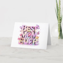 Cartão De Agradecimento *~* Placa de Dia de as mães Whimsical do AP72 Phot