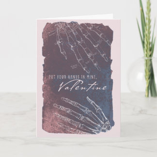 Cartão De Agradecimento Placa de Dia de os namorados anatômico para mãos e