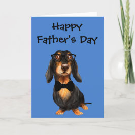 Cartão De Agradecimento Placa de Dia de os pais Dachshund