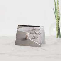 Placa de Dia de os pais de fotografia Westie Beach