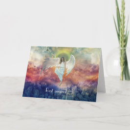 CARTÃO DE AGRADECIMENTO PLACA DE ENCORAGAMENTO DE ANGEL