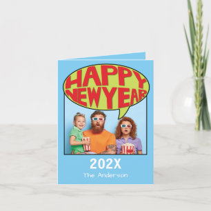 Cartão De Agradecimento Placa de Feliz ano novo de Fotografia Personalizad
