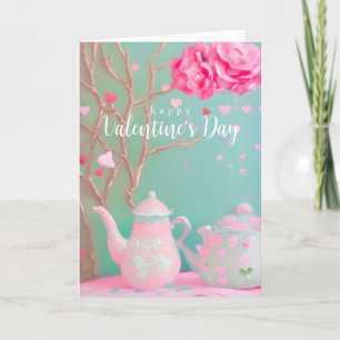 Cartão De Agradecimento Placa de Feliz dia de os namorados inspirada em fr