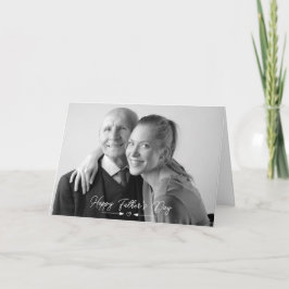 Cartão De Agradecimento Placa de Foto Dobrada do Dia de os pais Feliz