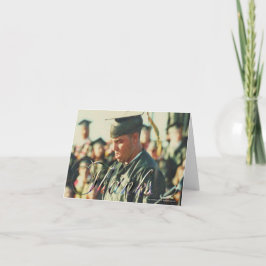 Cartão De Agradecimento Placa de graduação/Obrigados (Personalizar)