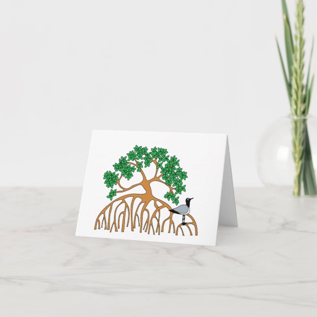 Cartão De Agradecimento Placa de Gull do Mar (Frente)