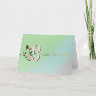 Cartão De Agradecimento Placa de memória Estrela mais brilhante