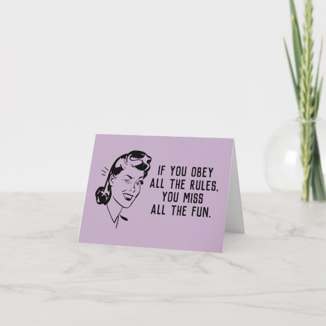 Cartão De Agradecimento Placa de Mulher do Criador de Regras Retroativa (Frente)