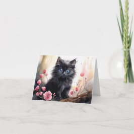 Cartão De Agradecimento Placa de Namorados dobrados