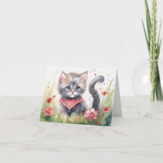 Cartão De Agradecimento Placa de Namorados dobrados (Frente)