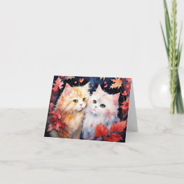 Cartão De Agradecimento Placa de Namorados dobrados