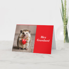 CARTÃO DE AGRADECIMENTO PLACA DE NAMORADOS GRANDSON HEDGEHOG