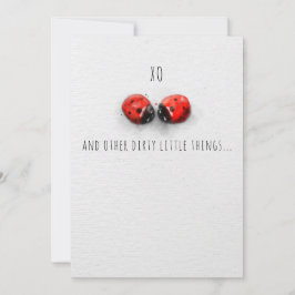 Cartão De Agradecimento Placa de Namorados XO HUGS E KISSES INSETOS VERSÃO