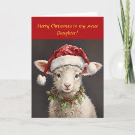 CARTÃO DE AGRADECIMENTO PLACA DE NATAL DA FILHA DOCE