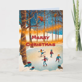 CARTÃO DE AGRADECIMENTO PLACA DE NATAL DE POND DO SKATER