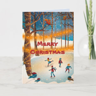 CARTÃO DE AGRADECIMENTO PLACA DE NATAL DE POND DO SKATER