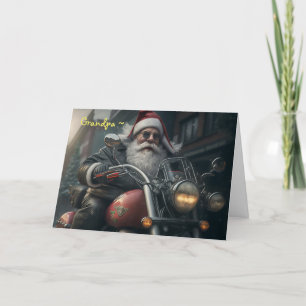 Cartão De Agradecimento PLACA DE NATAL GRANDPA legal