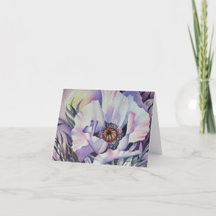 Cartão De Agradecimento PLACA DE NOTA DA FLOR DA lavanda