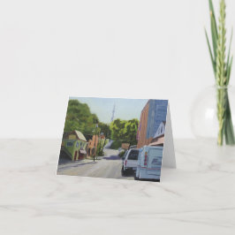 Cartão De Agradecimento Placa de Nota de Arte do Interior