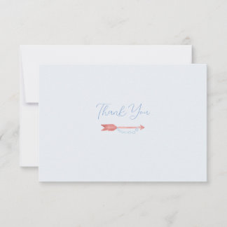 Cartão De Agradecimento Placa de Nota de Classificação da Seta de Aquarela