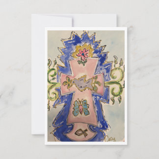 Cartão De Agradecimento Placa de Nota de páscoa