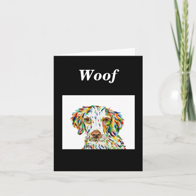 Cartão De Agradecimento Placa de Nota de Vazio Brittany Spaniel (Frente)