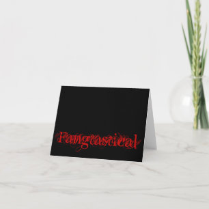 Cartão De Agradecimento Placa de Nota Fangtastica