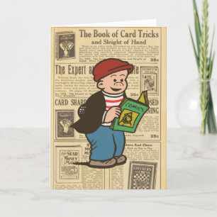 Cartão De Agradecimento Placa de Nota "Lendo o História em quadrinhos"