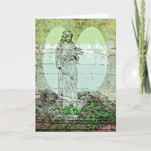 Cartão De Agradecimento Placa de Ocasião do Angel Buquê