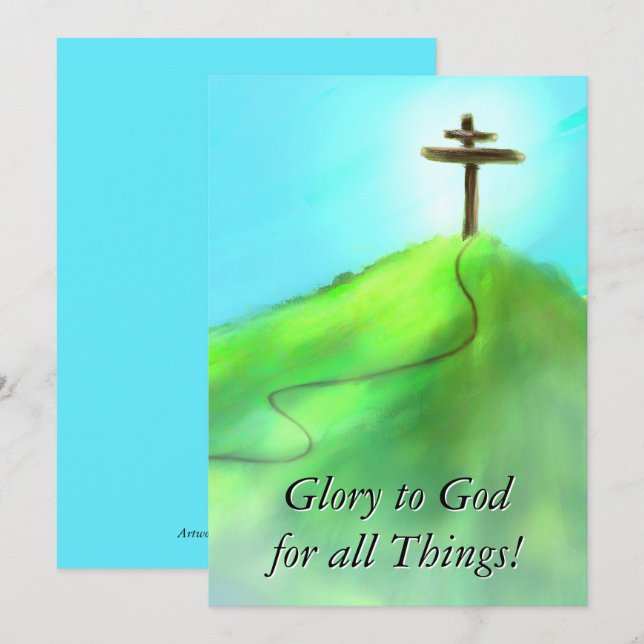 Cartão De Agradecimento Placa de Papel de carta de Consolamento Verdadeira (Frente/Verso)