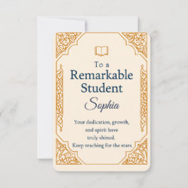 Cartão De Agradecimento Placa de Parabéns Elegante para um travamento notá