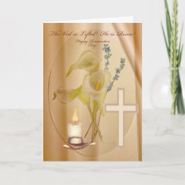 Cartão De Agradecimento Placa de páscoa