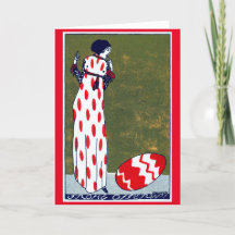 Placa de Páscoa Art Nouveau