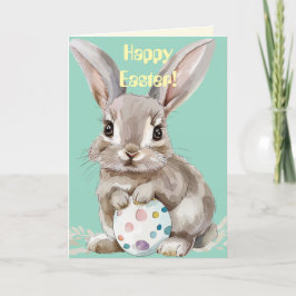 Cartão De Agradecimento PLACA DE PÁSCOA BUNNY n EGG