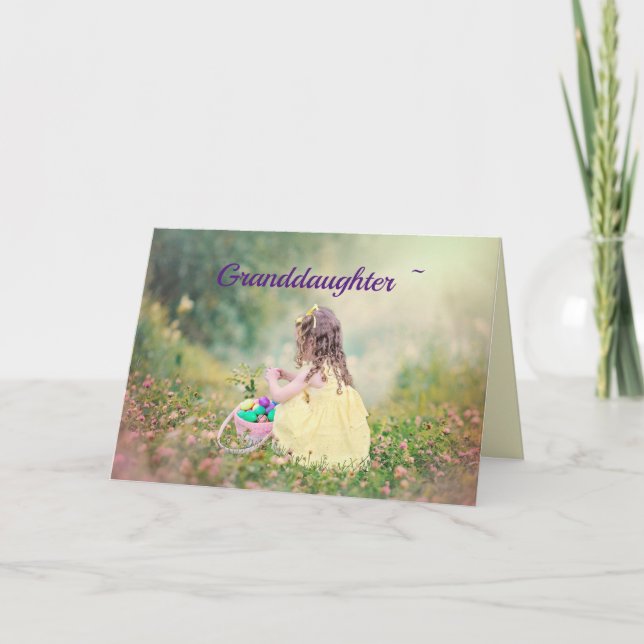 CARTÃO DE AGRADECIMENTO PLACA DE PÁSCOA LIL GRANDDHTER (Frente)