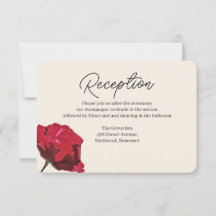 Placa de Recepção de casamento Romântica da Rosa v