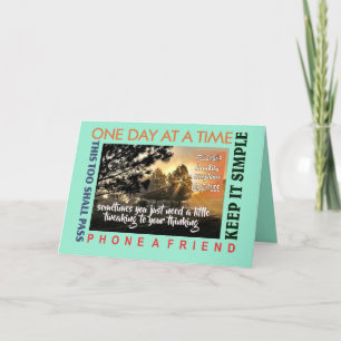 Cartão De Agradecimento Placa de saudação de ajuste de recuperação de 12 e