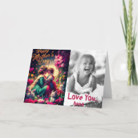 *~* Placa de saudação dobrada do Dia de as mães de