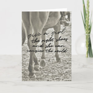 Cartão De Agradecimento Placa de saudação SLIPPER DE VIDRO