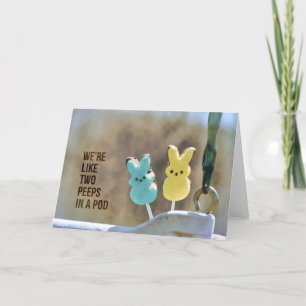 Cartão De Agradecimento Placa de saudação SWING PEEPS