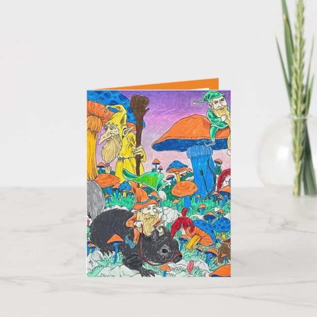 Cartão De Agradecimento Placa de Troll mágica (Frente)