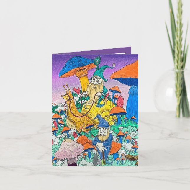 Cartão De Agradecimento Placa de Troll mágica (Frente)